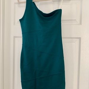 Forever 21 One shoulder mini bodycon dress